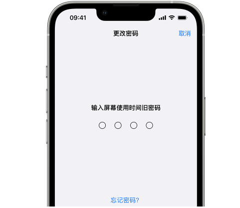 肥西iPhone屏幕维修分享iPhone屏幕使用时间密码忘记了怎么办 