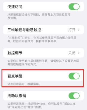 肥西苹果授权维修站分享iPhone轻点无法唤醒怎么办 