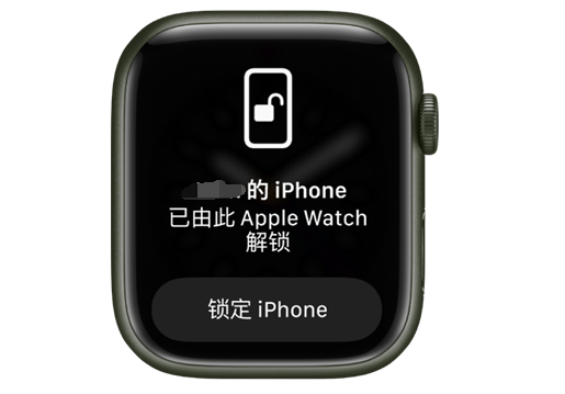 肥西苹果手机维修分享用 AppleWatch 解锁配备面容 ID 的 iPhone方法 