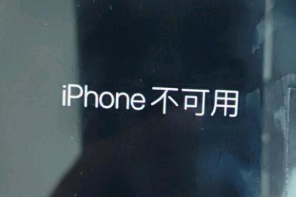 肥西苹果服务网点分享锁屏界面显示“iPhone 不可用”如何解决 